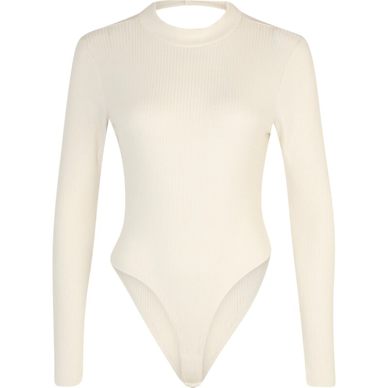 Nasty Gal Petite Košeľové body krémová 63142493