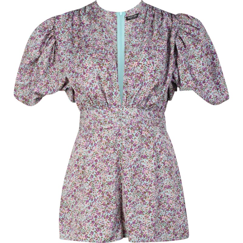 Nasty Gal Petite Overal tyrkysová / sivá / fialová 54233537