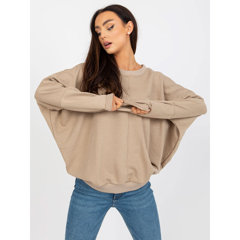 RUE PARIS Sweatshirt-RV-BL-8080.56-dark beige 64792214