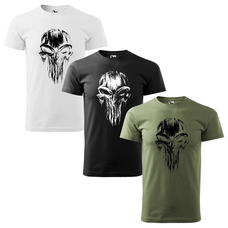 E-shop ARMYTEX / MALFINI Tričko 3x akciový set - Skull 2.0
