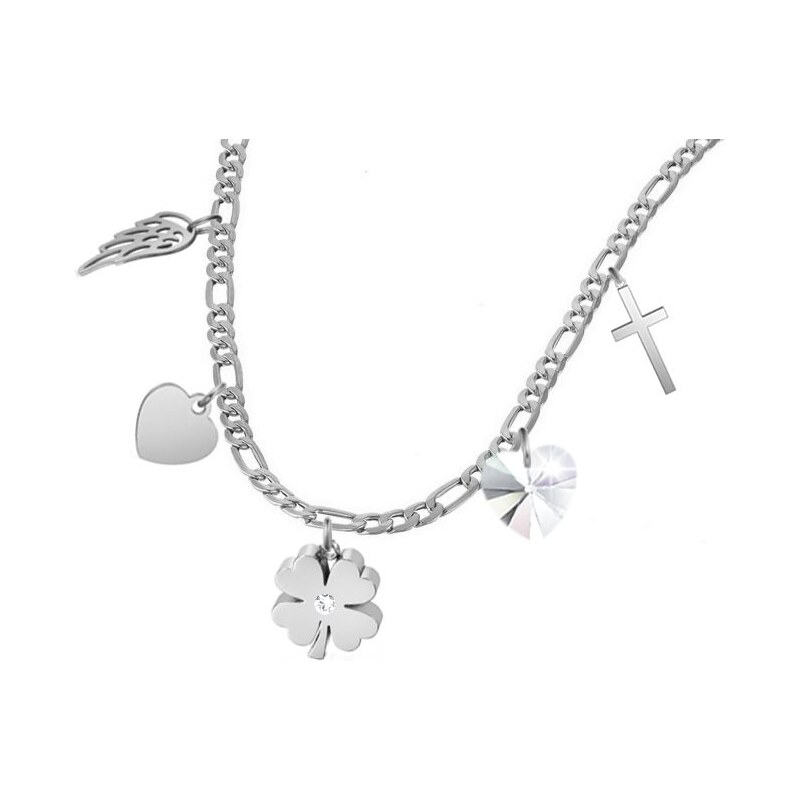 SWAROVSKI Elements Swarovski e. príveskový figaro náhrdelník Time for 34089076