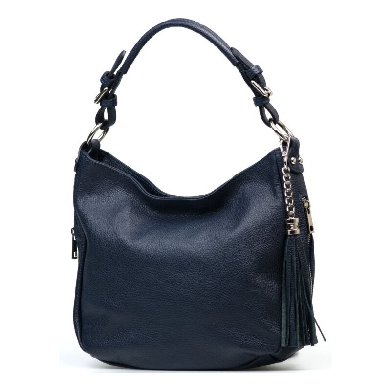 Blaire Kožená kabelka Mira modrá 64987795
