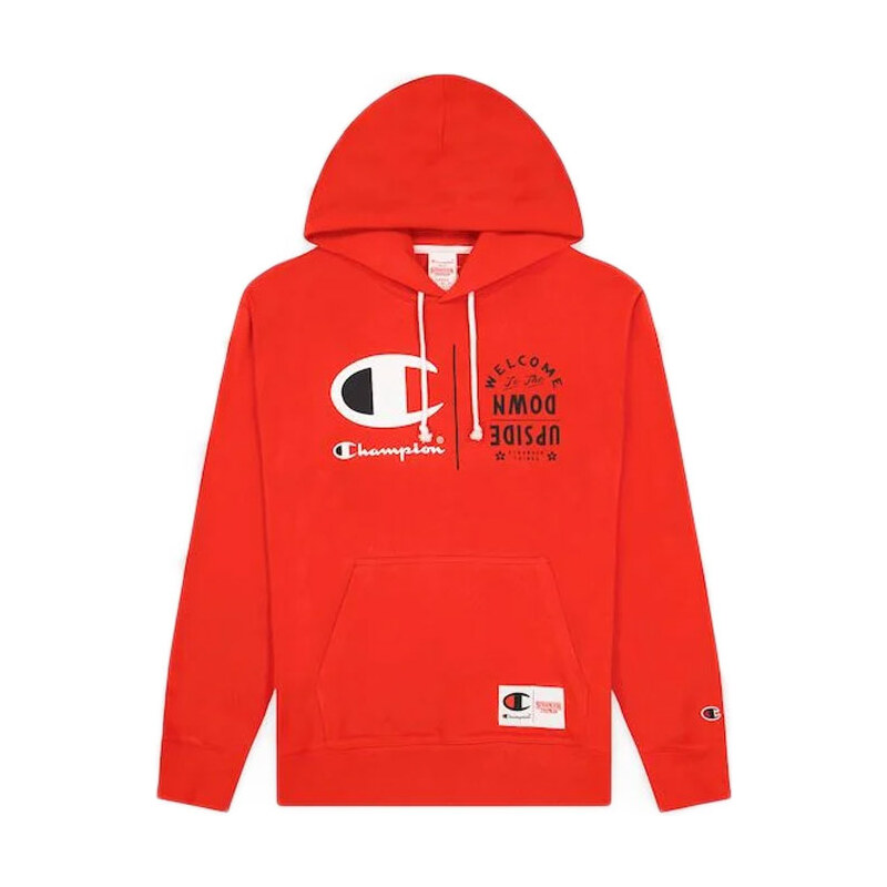 Champion x Stranger Things Hoodie - Pánske - Mikina Champion - Červené 66356284