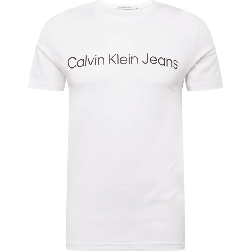 Calvin Klein Jeans Tričko čierna / biela