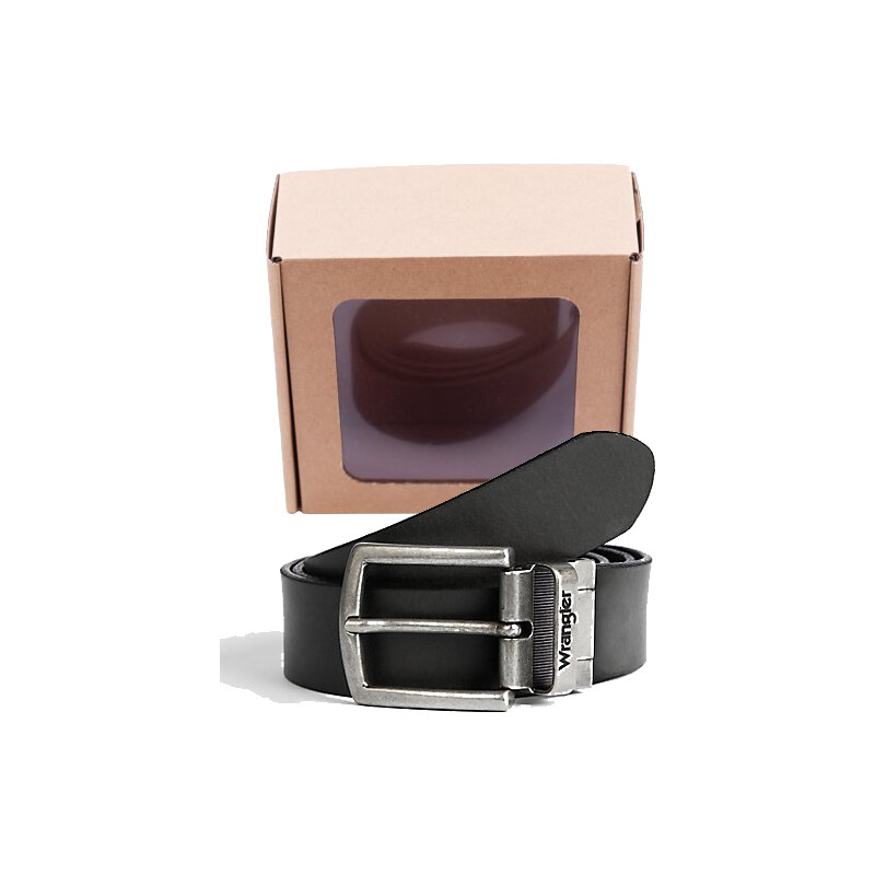 Opasok WRANGLER W0E7US100 2SIDED BELT Black 34368041