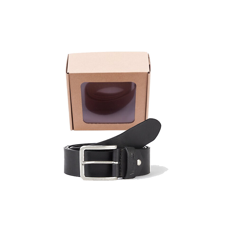 Opasok WRANGLER W0F1U1100 STRUCTURED BELT Black 34368042