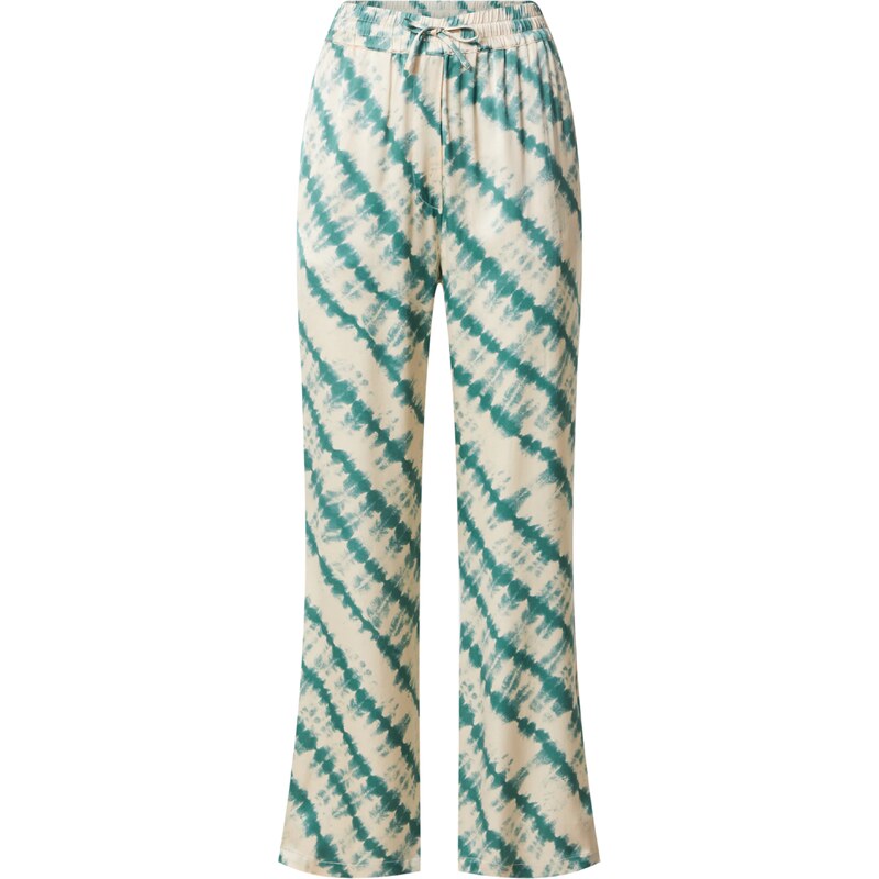 EDITED Nohavice Stina béžová / zelená 35279557