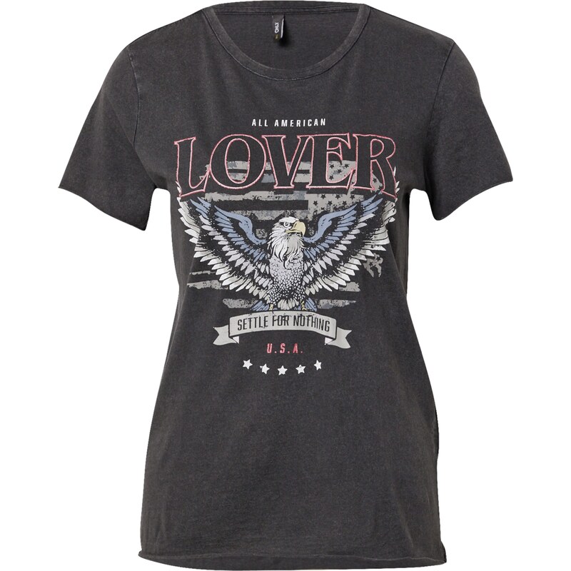 ONLY Tričko ONLLucy dymovo modrá / dymovo šedá / ružová / čierna 62224313