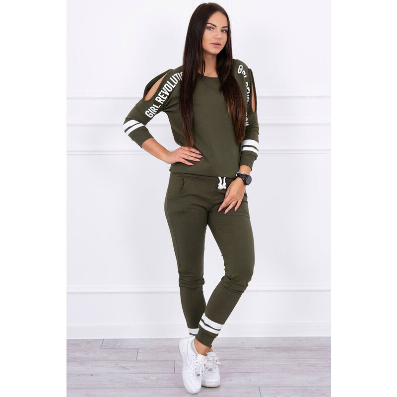 Glara Športová dámska súprava s prestrihmi 36988444