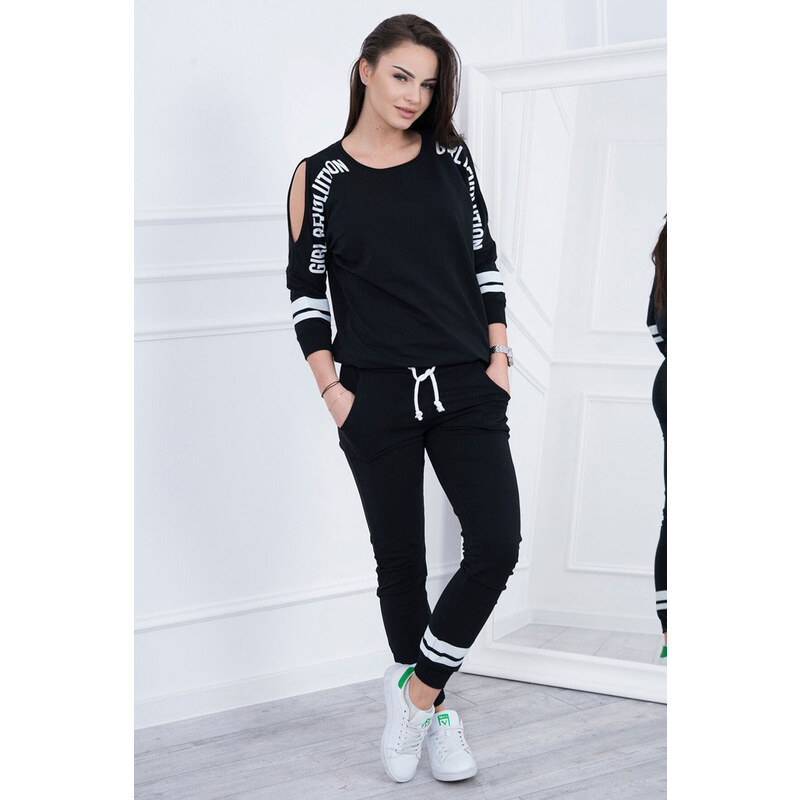 Glara Športová dámska súprava s prestrihmi 36988441