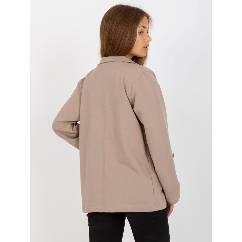 RUE PARIS Blazer-RV-MA-8071.19P-dark beige 64684811