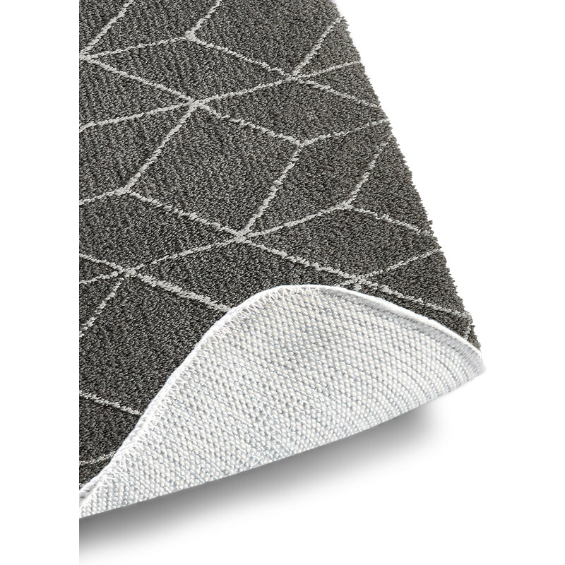 bonprix Kúpeľňová predložka s grafickým vzorom, farba šedá, rozm. predložka pred visiace WC 45/50 cm