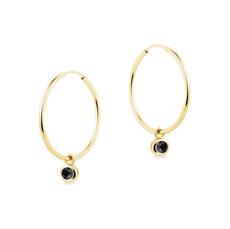 SWAROVSKI Elements Swarovski e. náušnice, kruhy Bonbons, čierne 34392859