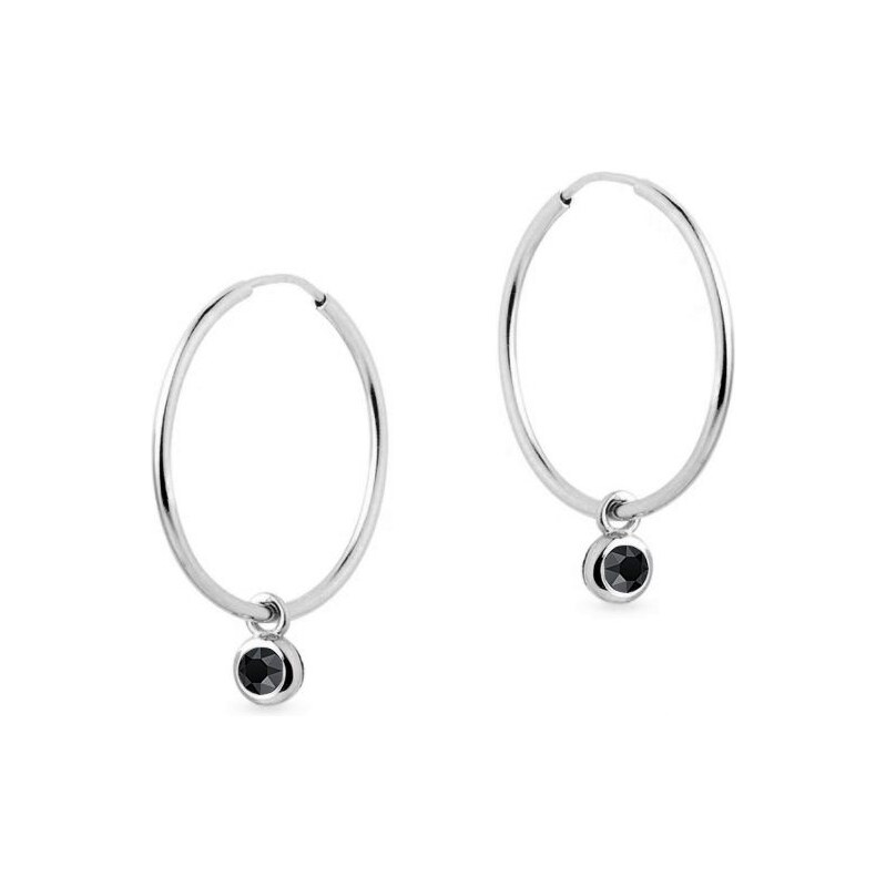 SWAROVSKI Elements Swarovski e. náušnice, kruhy Bonbons, čierne 34392860