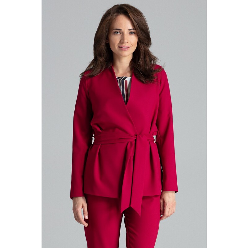 LENITIF Krátky blejzer L061 Deep Red 61186517