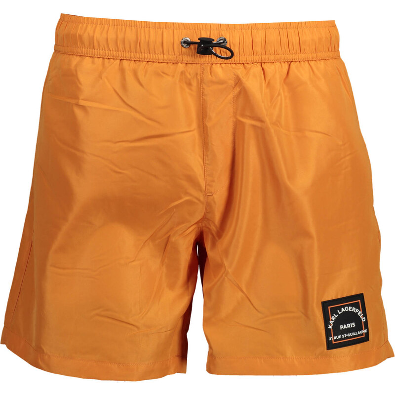 KARL LAGERFELD BEACHWEAR Pánske oranžové plavkové kraťasy Karl 64707724