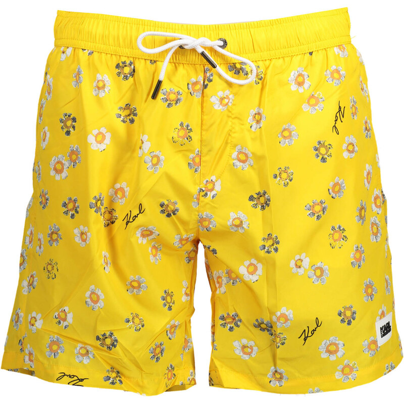 KARL LAGERFELD BEACHWEAR Žlté kúpacie kraťasy Karl Lagerfeld 64709448