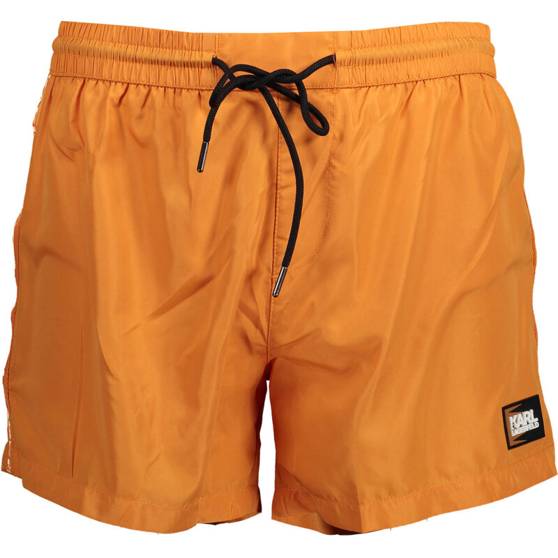 KARL LAGERFELD BEACHWEAR Pánske oranžové plavkové kraťasy Karl 64710857