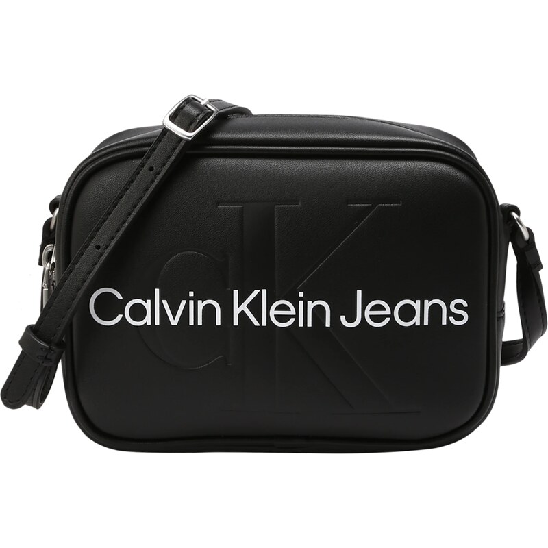 Calvin Klein Taška cez rameno čierna / biela 34785230