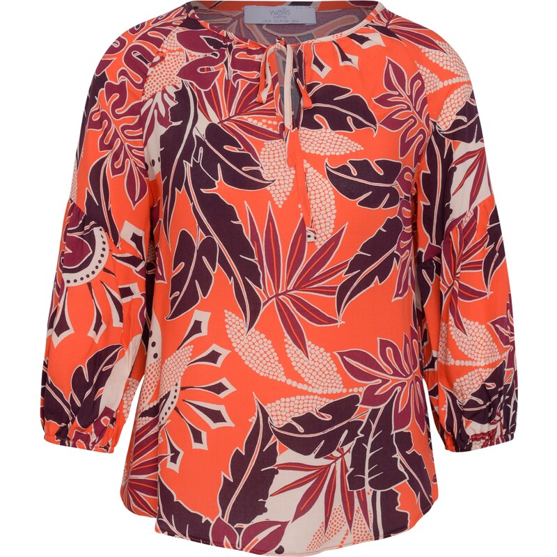 Wallis Petite Blúzka tmavooranžová / bordová / burgundská / šedobiela 54234064