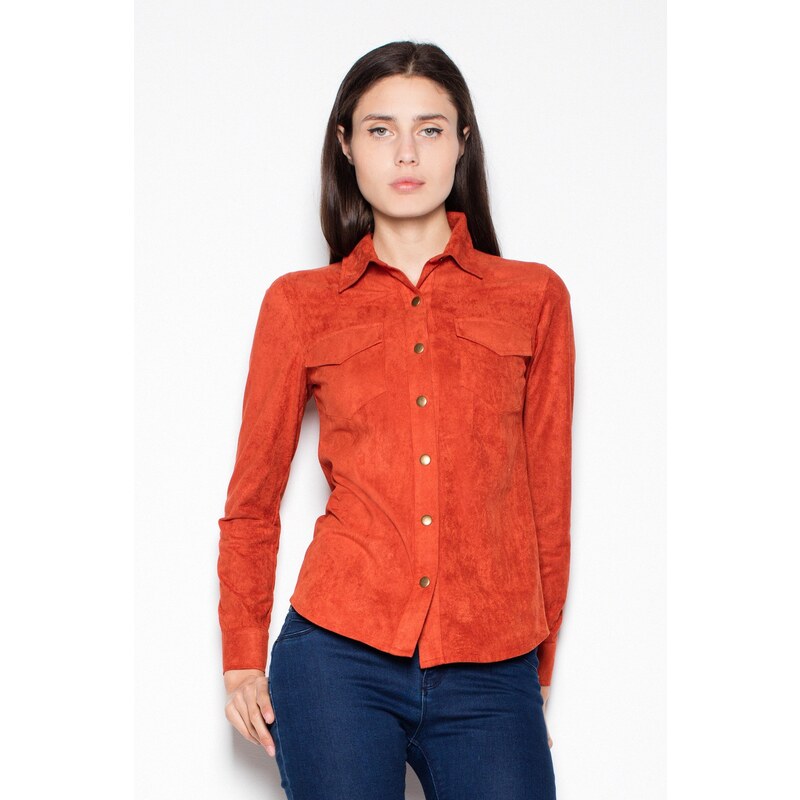 VENATON Dámska košeľa VT026 Ginger 5733548
