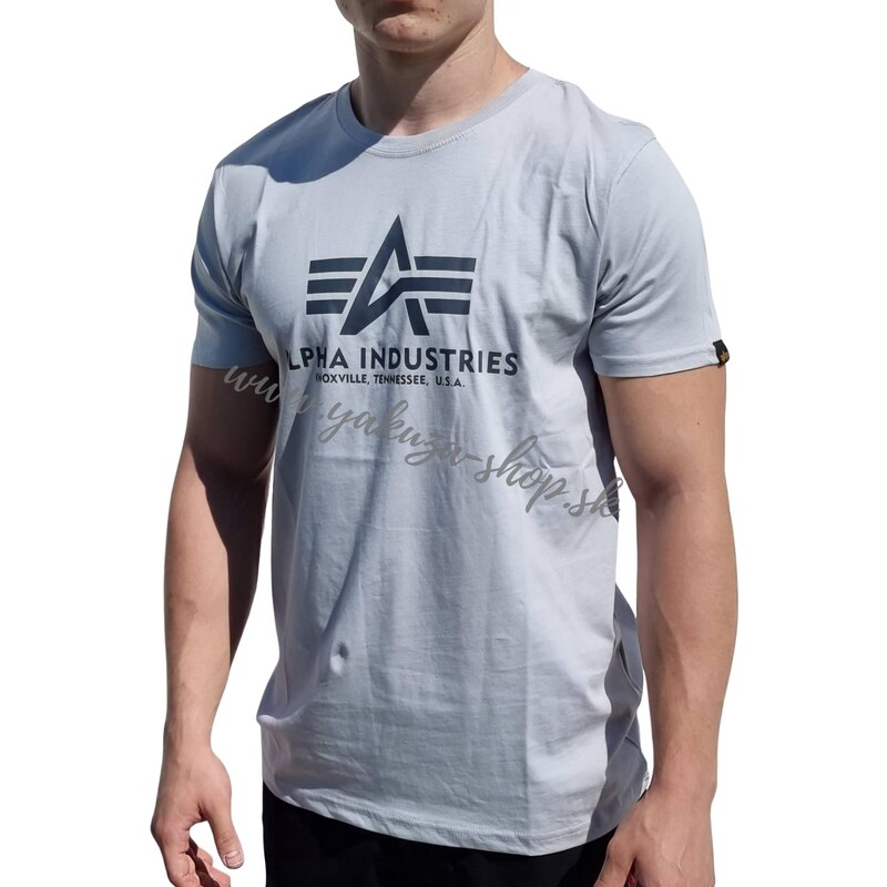 Alpha Industries Basic T-Shirt Pastel Grey tričko pánske