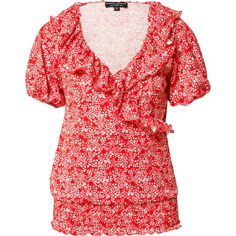 Dorothy Perkins Blúzka červená / biela 54234109