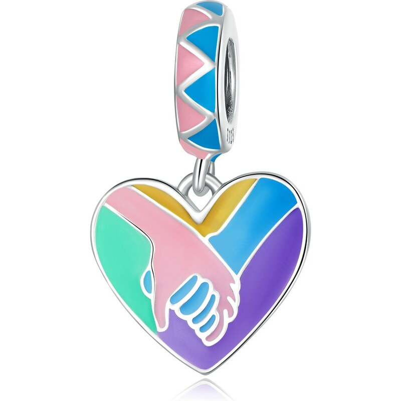 Royal Fashion strieborný prívesok Spojené ruky 54638881