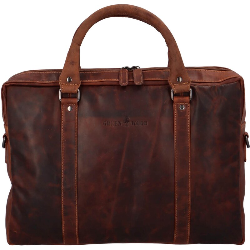 Pánska kožená taška Greenwood Samuel - koňak 62448500