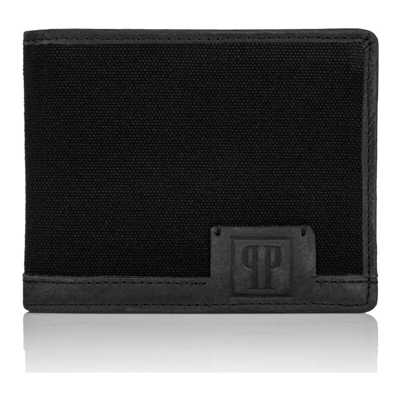 PAOLO PERUZZI Pánska kožená peňaženka RFID | čierna T-02-BL 34444123