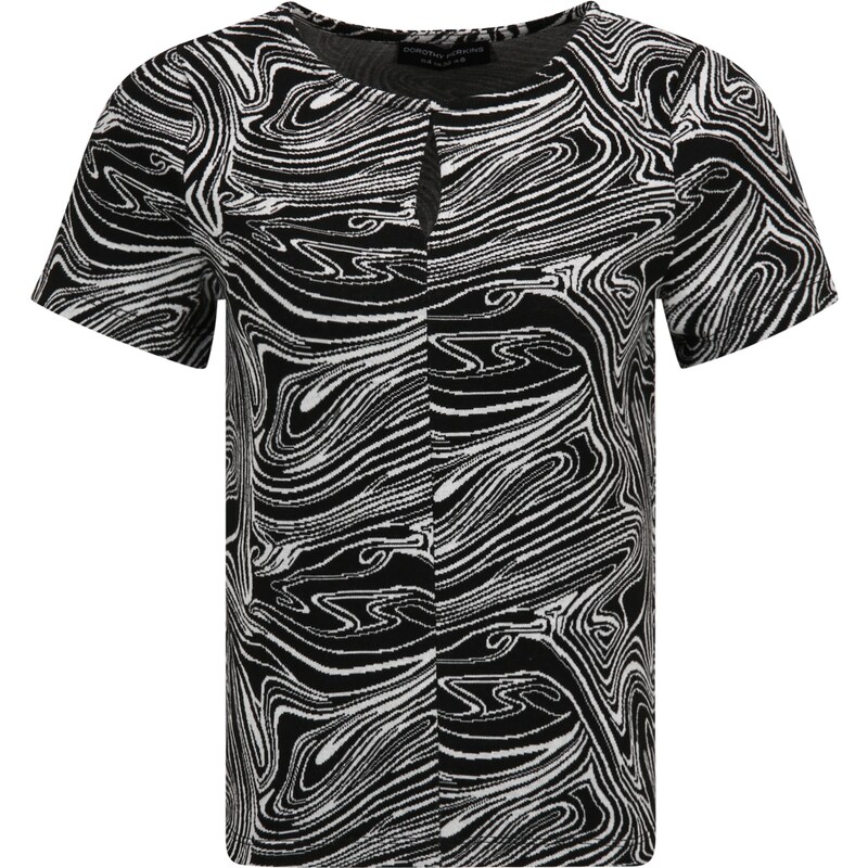 Dorothy Perkins Petite Tričko čierna / biela 54234171