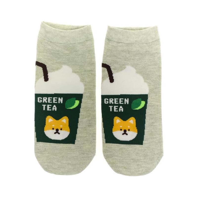 AURA.VIA Dámske zelené ponožky BERRY 34457722