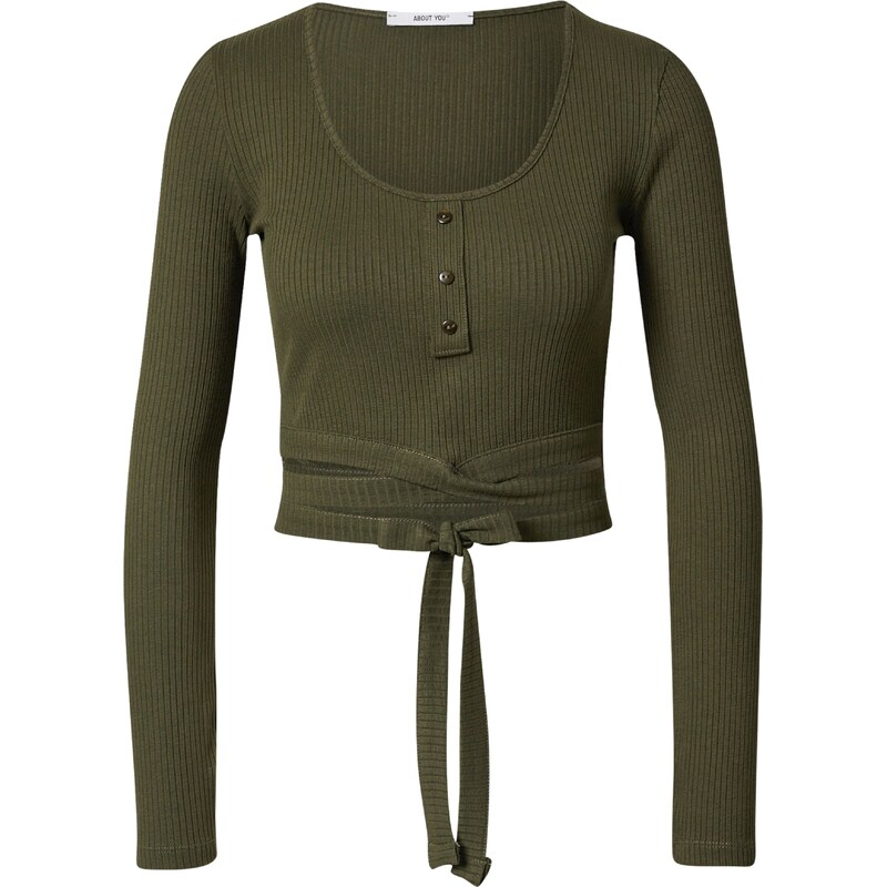 ABOUT YOU Tričko Charlott kaki 34710304