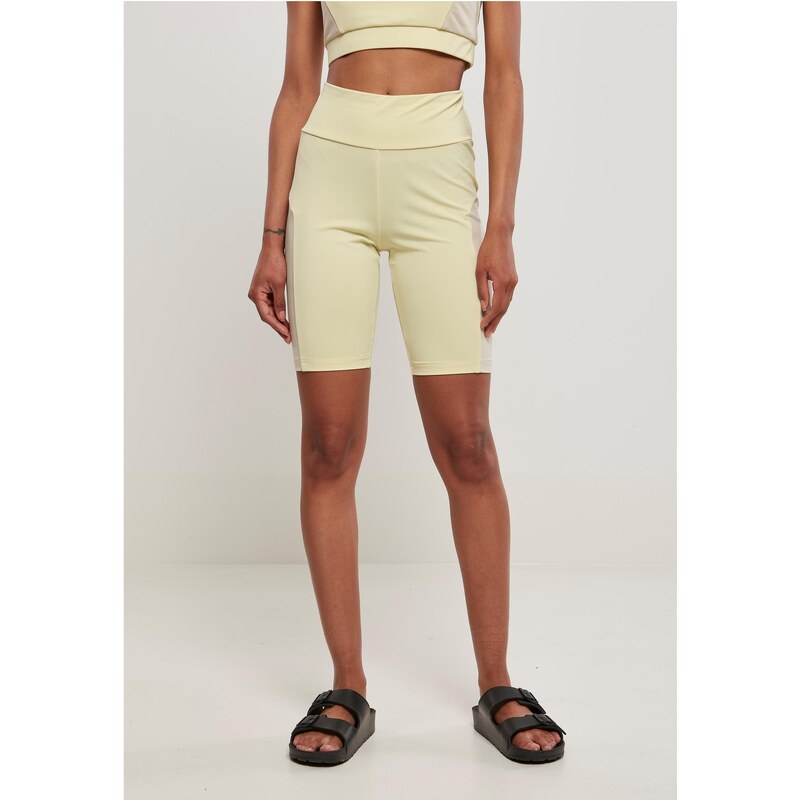 Urban Classics Womens Color Block Cycle Shorts softyellow/softseagrass 50604293