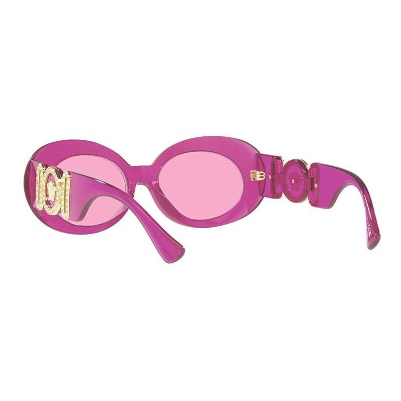 Slnečné okuliare Versace dámske, ružová farba