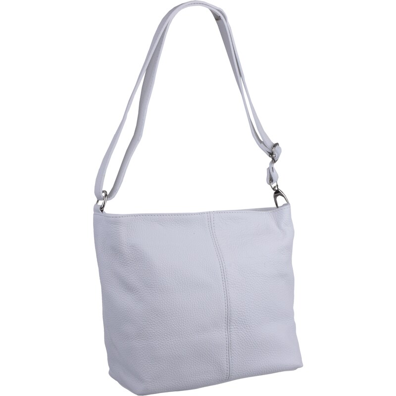 Biela kožená talianska crossbody kabelka Prisca Bianca NovaKabelka.sk 4725291