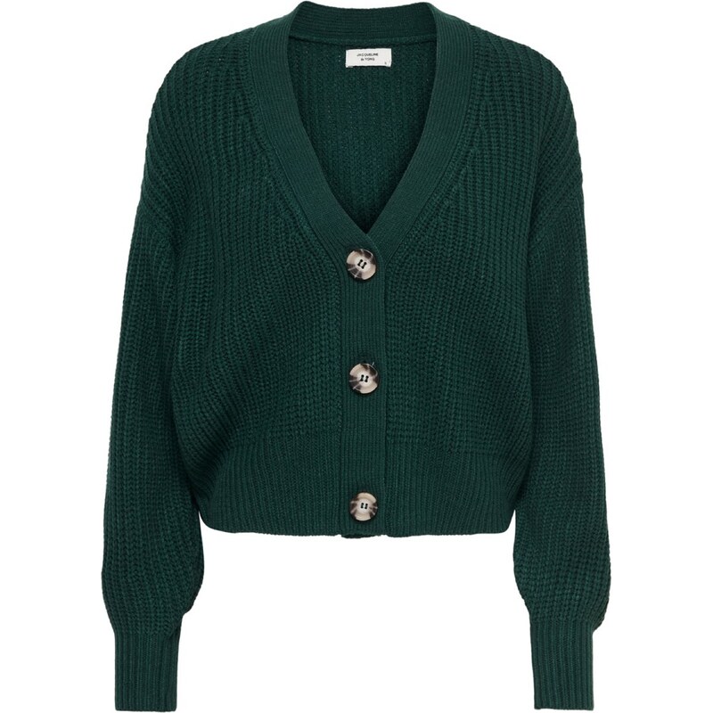 JDY Kardigán JDYJUSTY béžová / tmavozelená / čierna 56865326