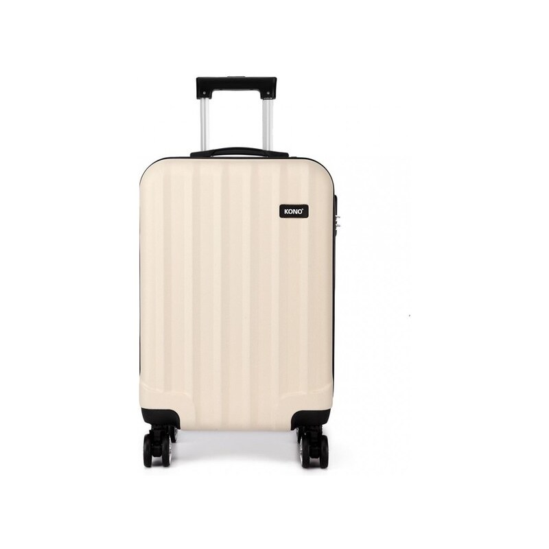 KONO Kufor - plastový unisex malý na cesty, béžový 62906890