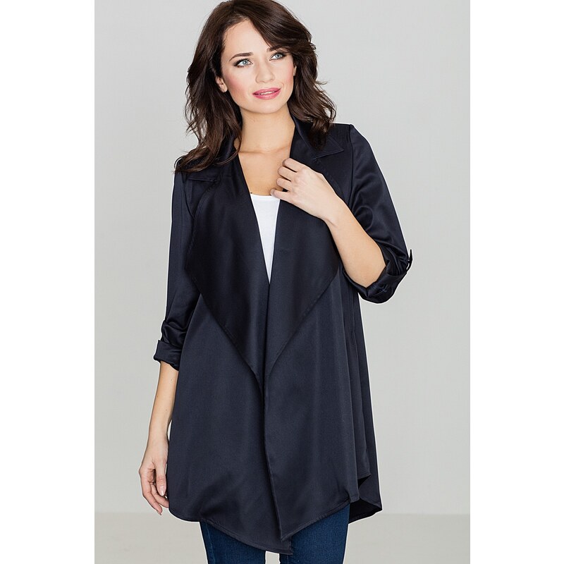 LENITIF Ľahký kabátik bez zapínania K331 Navy 57946991