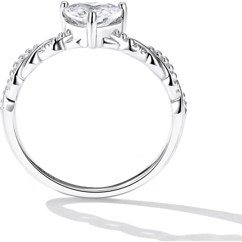 OLIVIE Strieborný prsteň ROMANTIC 7004