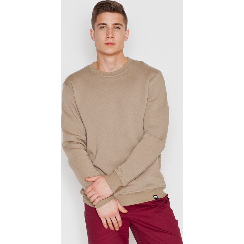 VISENT Béžová bavlnená mikina V005 Beige 5802946