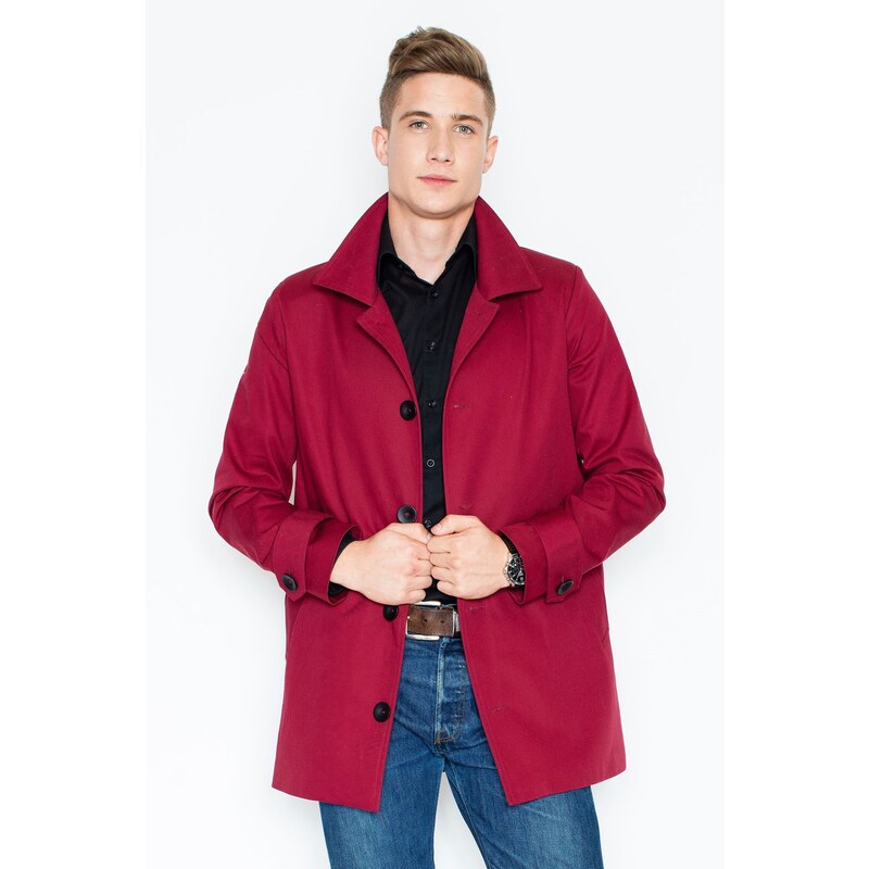 VISENT Bordový kabát V028 Deep red 5910342
