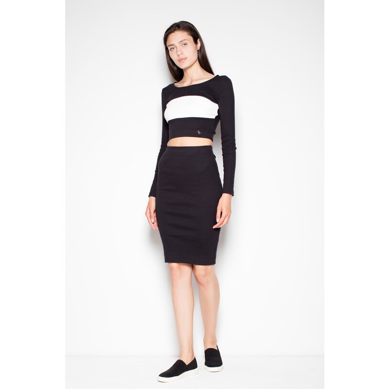 E-shop VENATON Čierny športovo elegantný set VT033 Black