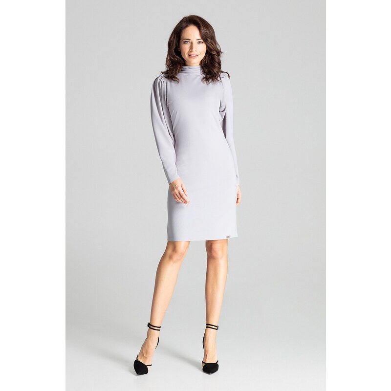 LENITIF Dámske šaty L064 Grey 14764494