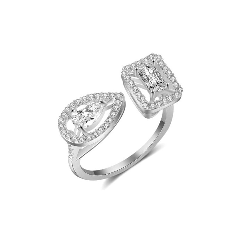 SWAROVSKI Elements Swarovski e. prsteň Bounty, biely kryštál se4352 34514748