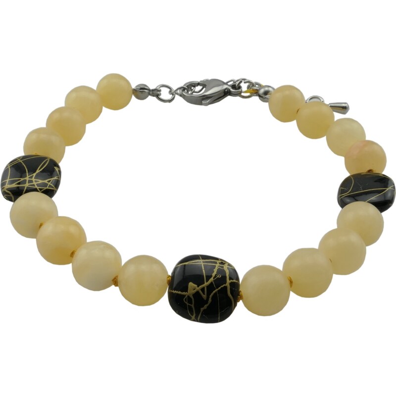 Alexis Marten Dámsky náramok z minerálu Citrín 8 mm -Corinne 19,5 cm 66888782