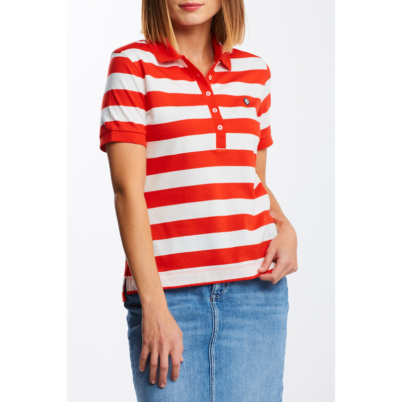 E-shop POLOKOŠEĽA GANT D1. BAR STRIPED SS POLO LAVA RED