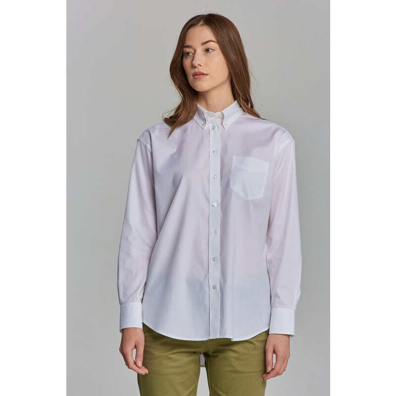 KOŠEĽA GANT PINPOINT OXFORD RELAXED SHIRT WHITE 66467463