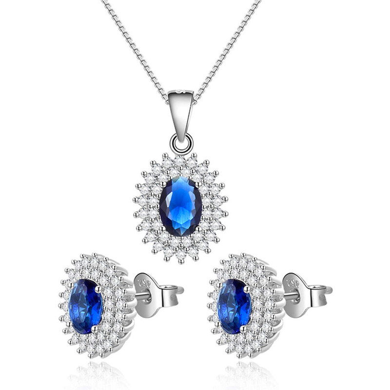 Olivie Strieborná sada šperkov SAFÍR 7015 34910752