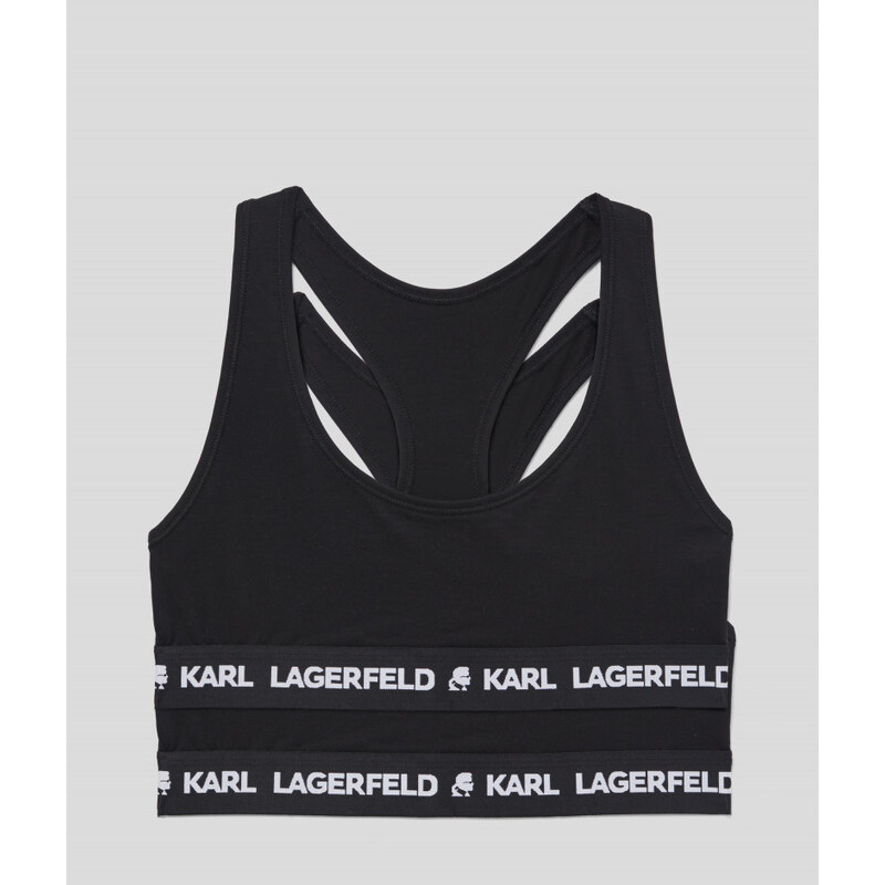 Buy Karl Lagerfeld Logo Bralette - White